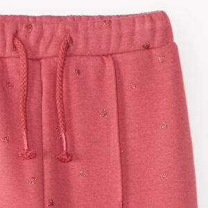 Pantalones de chándal para bebé niña forrados de sherpa. 