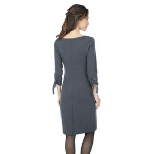 Vestido de premamá de punto jaspeado con mensaje 