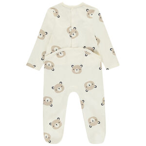 Pack de 2 peleles ourson para bebé con aperturas diferentes según la edad 