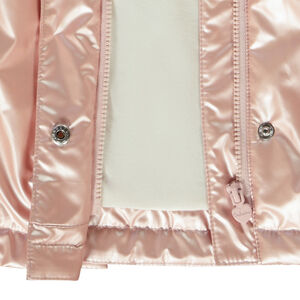 Parka goma repelente al agua efecto nacarado para bebé niña 