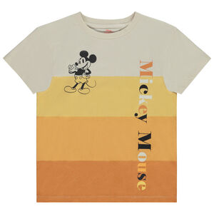 Camiseta manga corta colorida con estampado de Mickey para niño 