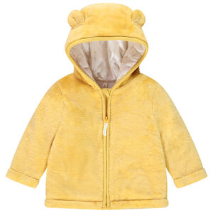 Chaqueta de felpa con capucha para niña bebé 