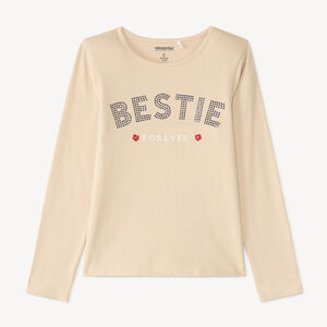 Camiseta de manga larga para niña con estampado Bestie 