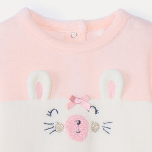 Pelele de terciopelo bicolor lúdico para bebé niña 