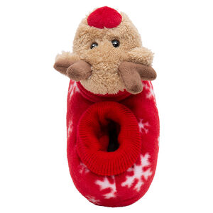 Pantuflas de peluche ciervo de Navidad con estampado de copos de nieve del 28 al 32  Main Pantuflas de peluche ciervo de Navidad con estampado de copos de nieve del 28 al 32
