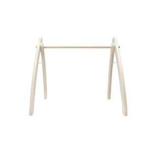 Arco de juegos plegable de madera color natural 