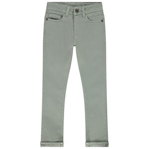 Vaqueros slim en denim liso niño 