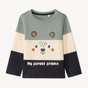 T-shirt manches longues effet colorblock pour bébé garçon 