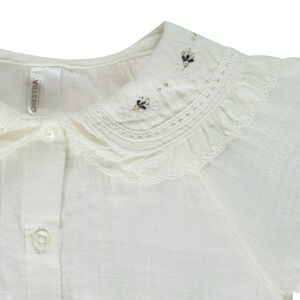 Túnica de manga larga con cuello claudine para bebé niña 