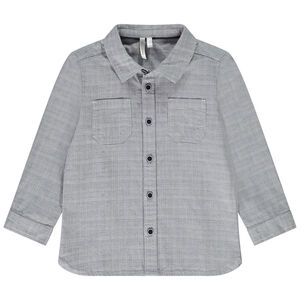 Camisa de manga larga a cuadros para bebé niño 