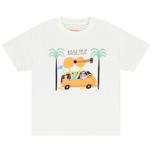Camiseta de manga corta con estampado road trip para niño 