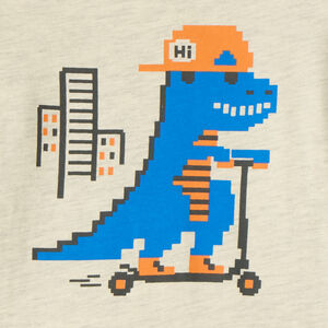 Playera de manga larga para bebé niño con estampado divertido 
