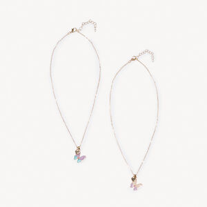 Pack de 2 collares con colgante de mariposa para niña  Main Pack de 2 collares con colgante de mariposa para niña