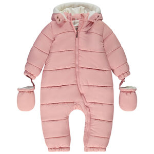 Combi-pilote unie acolchada para bebé niña con diferentes acabados según la edad 