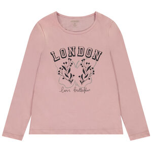 Camiseta manga larga print fantasía para niña 