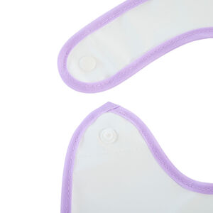 Lote de 2 baberos impermeables con estampado de flores 