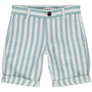 Bermudas de tela con rayas para niño 