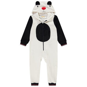 Pijama en sherpa con capucha divertida para niño Main Pijama en sherpa con capucha divertida para niño