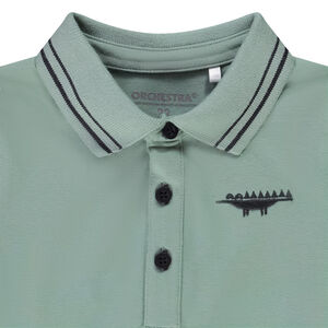 Polo de manga larga bordado para bebé niño 