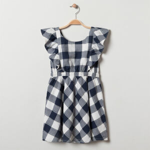 Robe manches courtes volantées pour fille Main Robe manches courtes volantées pour fille