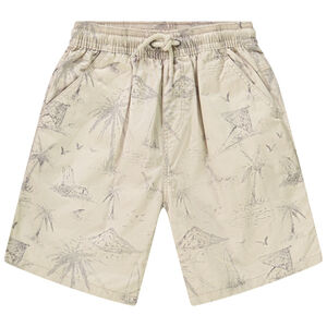 Bermudas de algodón estampadas niño. 
