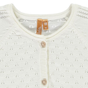 Gilet de manga larga de punto fantasía para niña  Main Gilet de manga larga de punto fantasía para niña