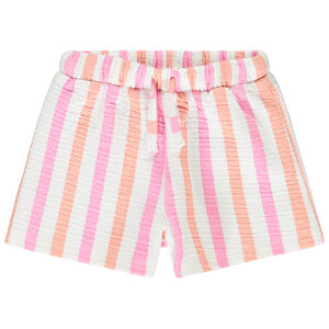 Short de punto acanalado con rayas para niña  Main Short de punto acanalado con rayas para niña