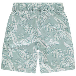 Bermuda de tela con estampado exótico niño 