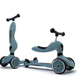 Patinete 2 en 1 Highwaykick 1 Azul Acero 12m-5años 