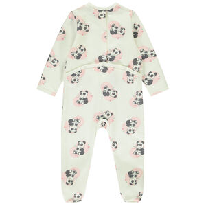 Pelele de terciopelo y sherpa con estampado fantasía para bebé niña  Main Pelele de terciopelo y sherpa con estampado fantasía para bebé niña