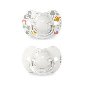 Chupete fisiológico Prints con tetina de silicona SX PRO 0-6M Pack 2uds (modelo aleatorio) 