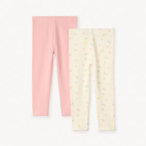 Pack de 2 calzoncillos lisos y estampados para niña bebé 