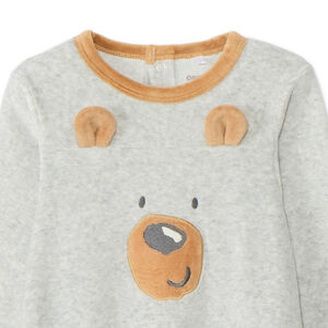 Pelele de terciopelo fantasía para bebé niño 