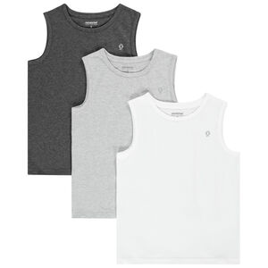 Lot de 3 maillots de corps sans manches pour garçon Main Lot de 3 maillots de corps sans manches pour garçon