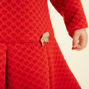 Vestido de punto jacquard para bebé niña 