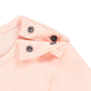 Camiseta de manga larga de algodón con mensaje para bebé niña 