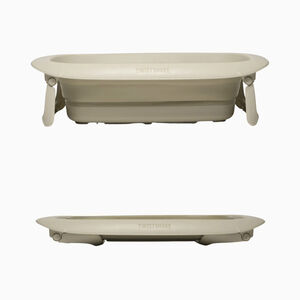 Bañera plegable 30L beige pastel 