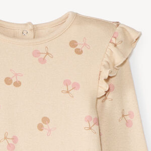 Camiseta de manga larga para bebé niña con estampado divertido 