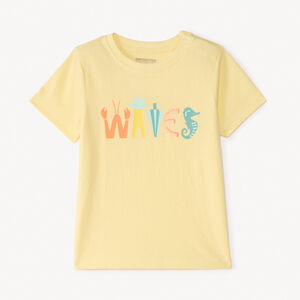 Camiseta de manga corta lisa con estampado original para bebé niño 