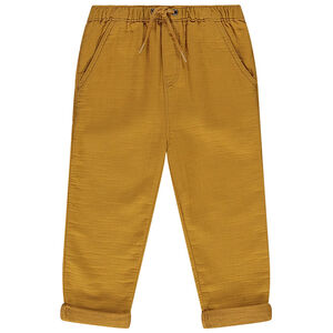 Pantalón ligero liso en tela para bebé niño 