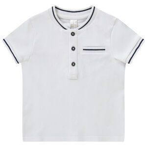 Polo de manga corta con cuello teddy para bebé niño 