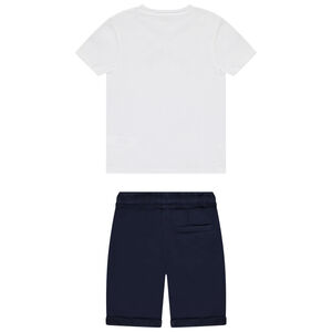 Conjunto corto de 2 piezas estampado para niño 