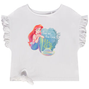 Camiseta de manga corta con estampado de La Sirenita Disney para niña 