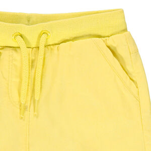 pantalon corto liso en toile y Cintura elastica 