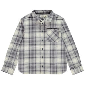 Camisa de cuadros de manga larga para niño 