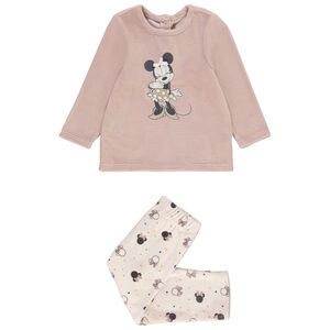 Pyjama 2 pièces t-shirt + pantalon en velours imprimé Minnie Disney pour bébé fille Main Pyjama 2 pièces t-shirt + pantalon en velours imprimé Minnie Disney pour bébé fille
