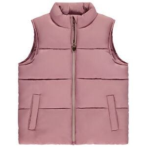 Chaleco sin mangas de tela mate para niña 