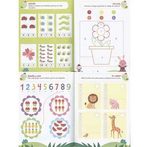 Libro de actividades Números +4 años 