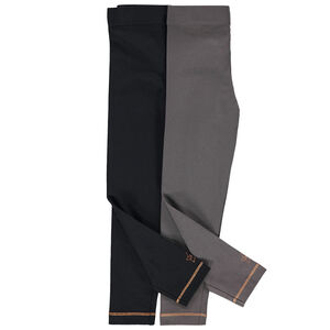 Pack de 2 leggings unis con pespuntes para niñas  Main Pack de 2 leggings unis con pespuntes para niñas