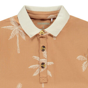 Polo manga corta rayas palmera para niño 